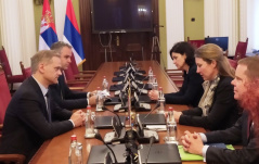12 May 2023 The Chairman of the Foreign Affairs Committee in meeting with the Head of the European External Action Service Division South-East Europe/Western Balkans